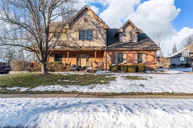 view of front of property with a porch