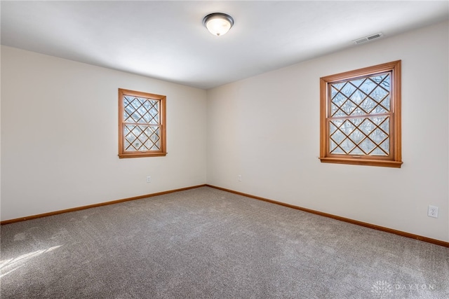 view of carpeted empty room