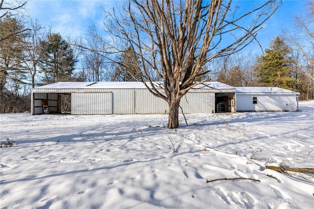 view of snowy yard