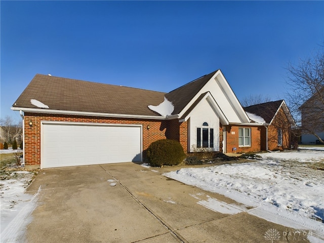 view of front of house featuring a garage