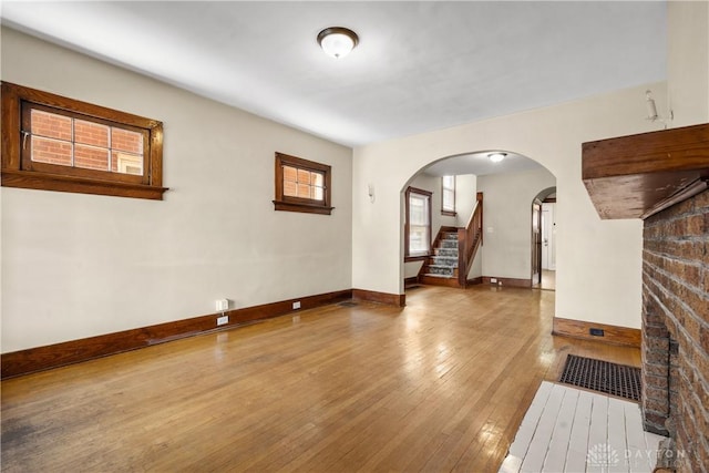 interior space featuring hardwood / wood-style floors