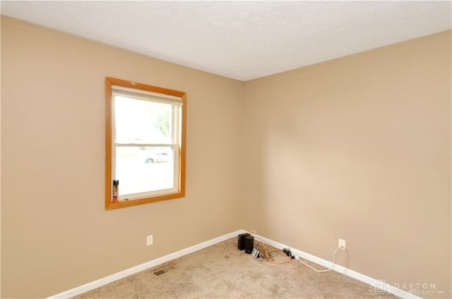 view of carpeted empty room