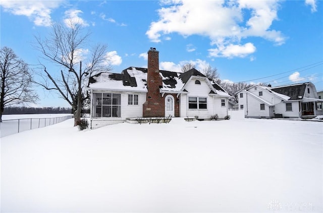 view of cape cod home