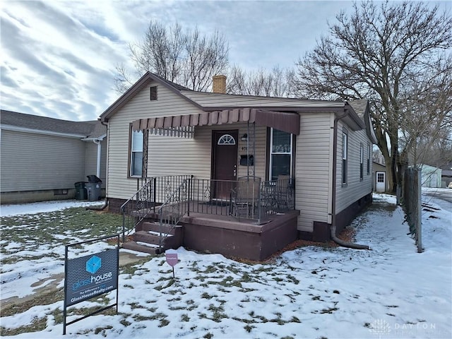 view of front of property