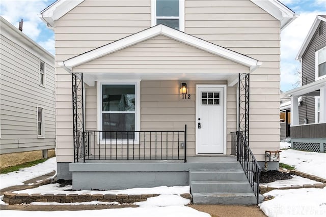 view of front of home