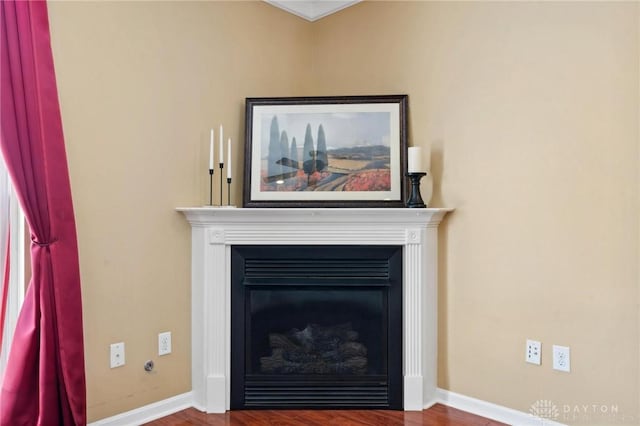 room details with wood-type flooring