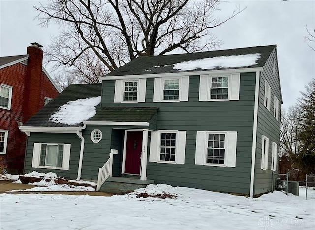 view of colonial home