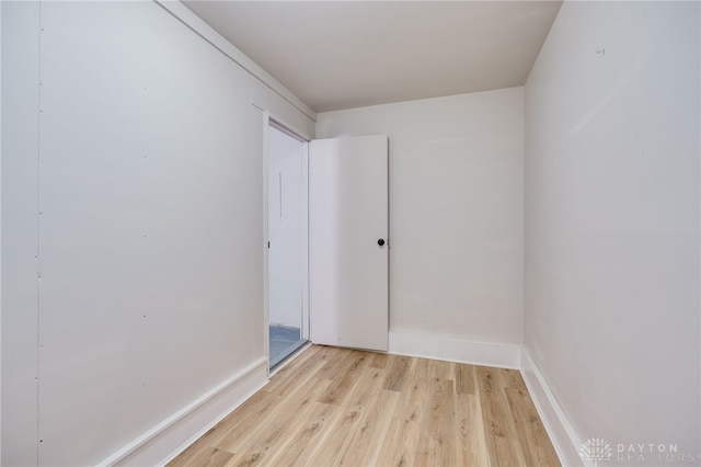 empty room featuring light hardwood / wood-style floors