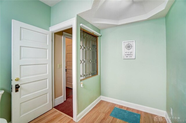 interior space with wood-type flooring