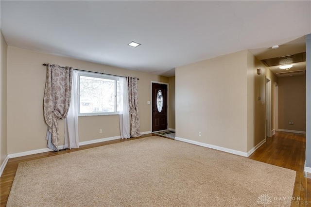 entryway featuring wood-type flooring