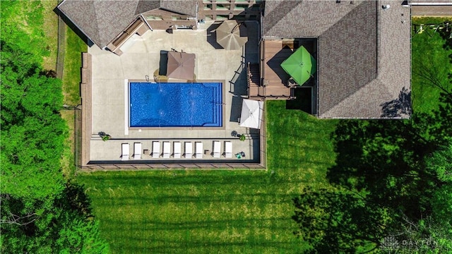 birds eye view of property