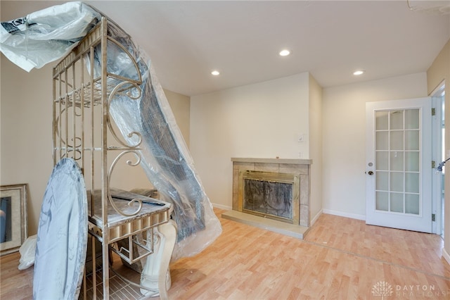 interior space featuring light hardwood / wood-style flooring