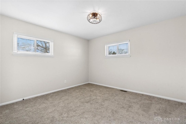 view of carpeted empty room