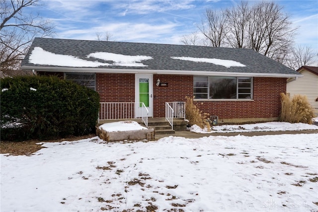 view of front of home