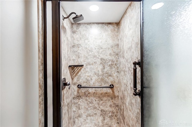 room details with a shower