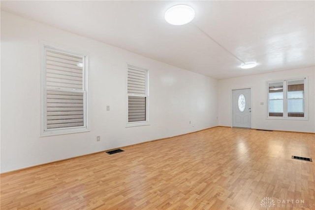 interior space featuring light hardwood / wood-style floors