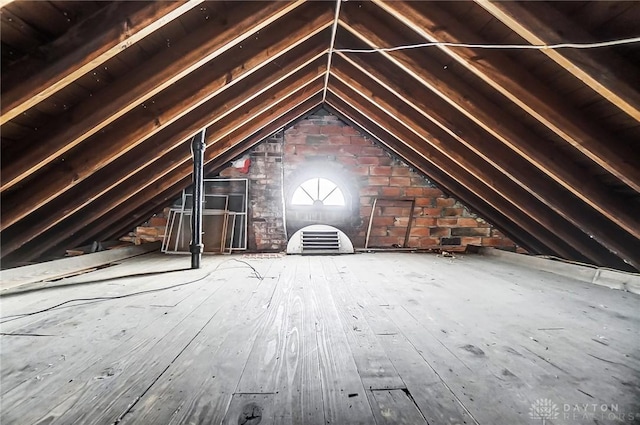 view of attic