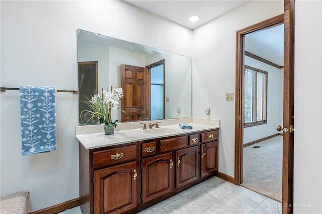 bathroom with vanity