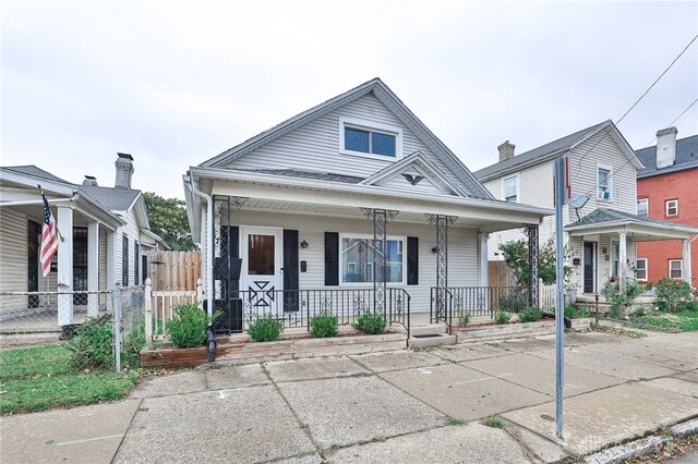 bungalow-style home featuring covered porch