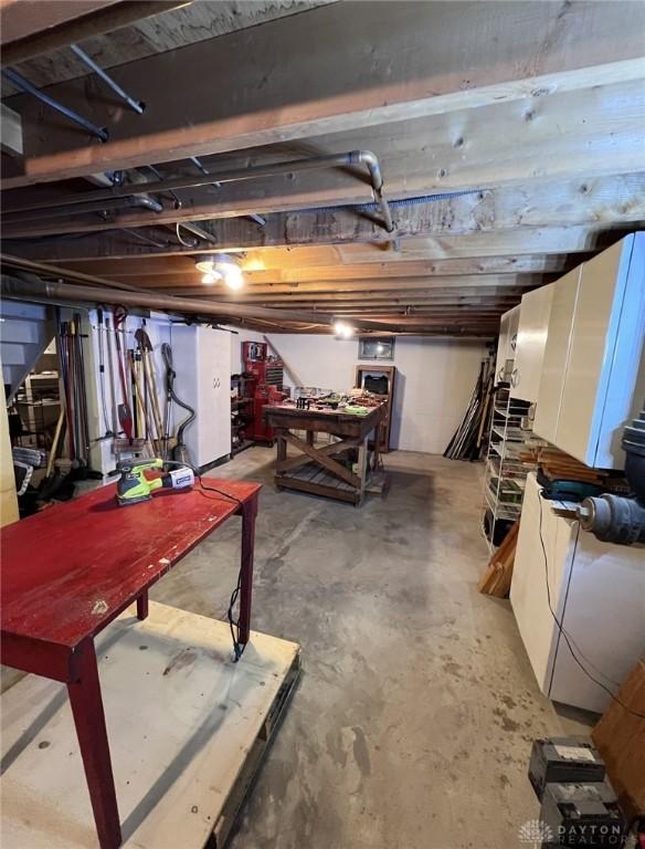 view of basement