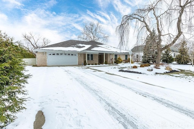 ranch-style house with a garage