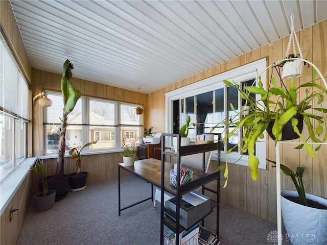 view of sunroom / solarium