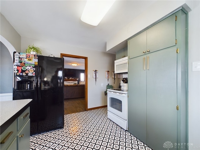 kitchen with white appliances