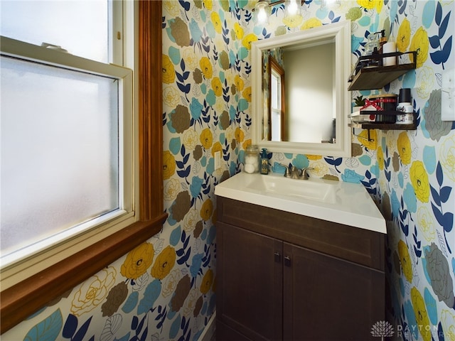 bathroom featuring vanity