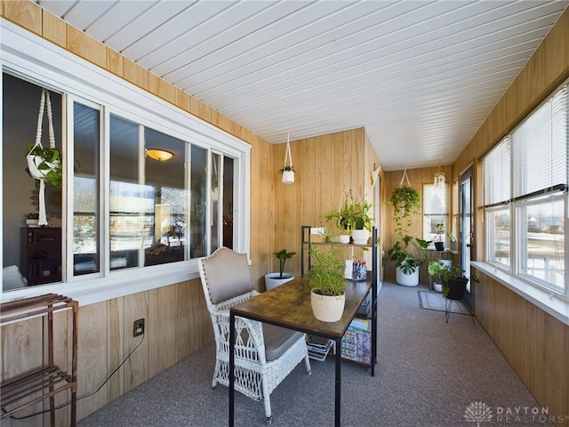 view of sunroom / solarium