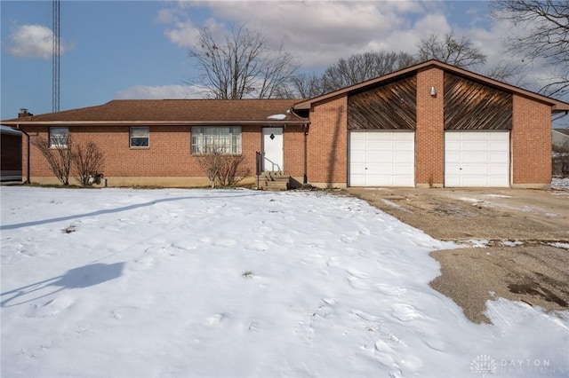 ranch-style house with a garage