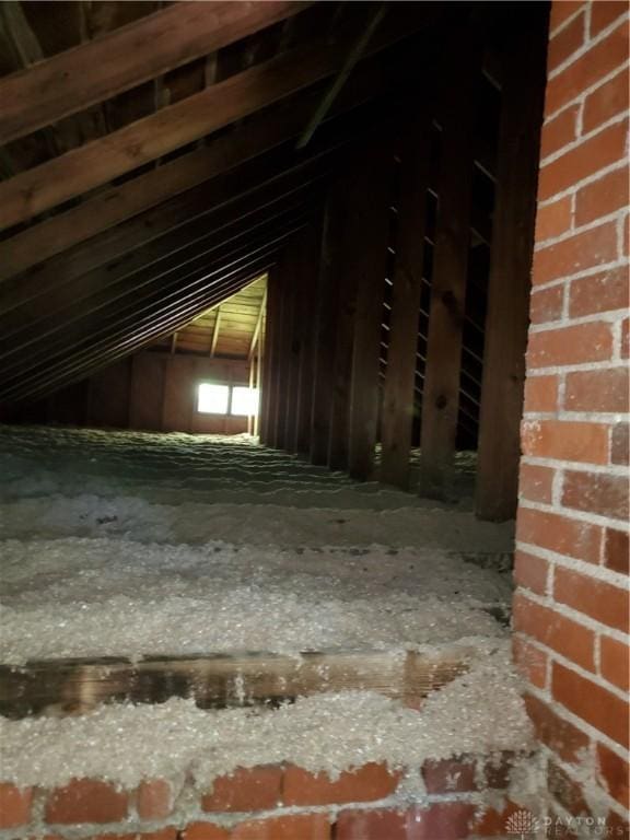 view of attic