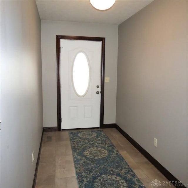 entrance foyer with baseboards