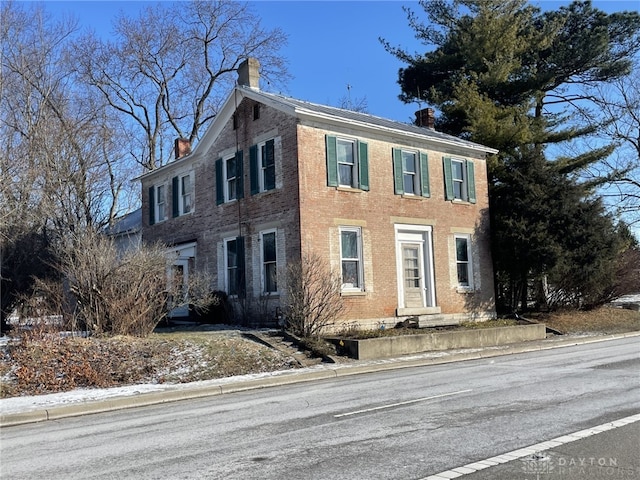 view of colonial home