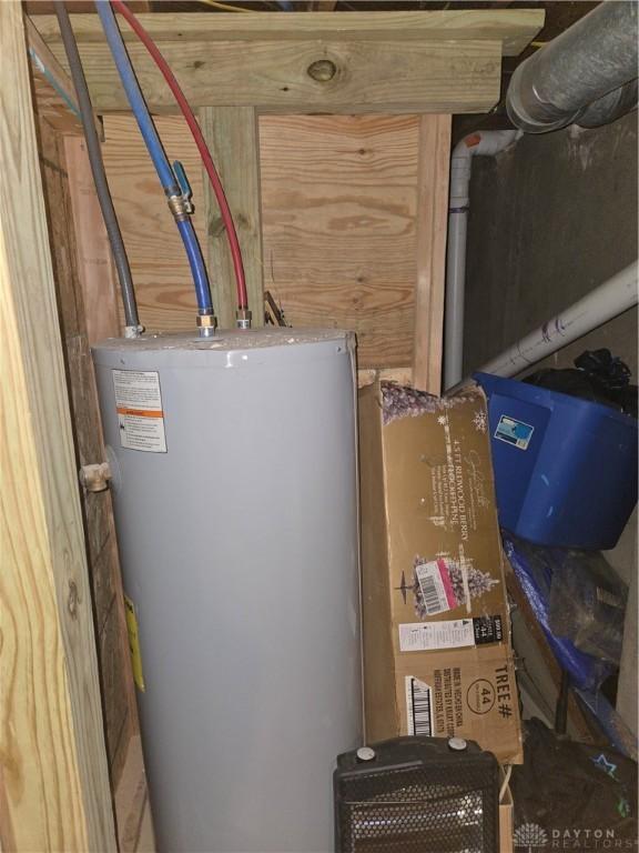 utilities featuring gas water heater