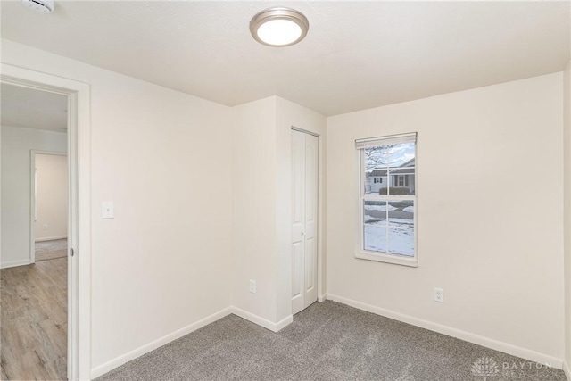 view of carpeted empty room