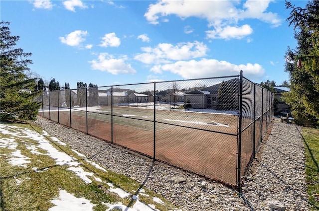 view of tennis court