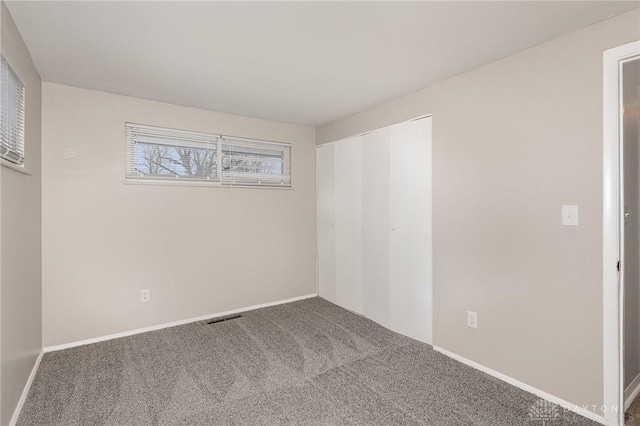 view of carpeted empty room