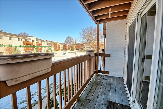 view of balcony