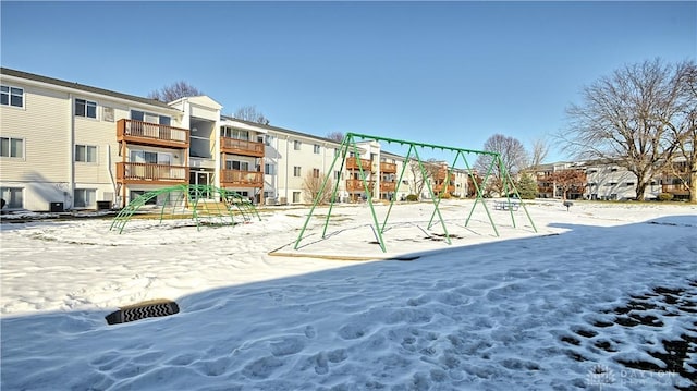 view of community featuring a playground