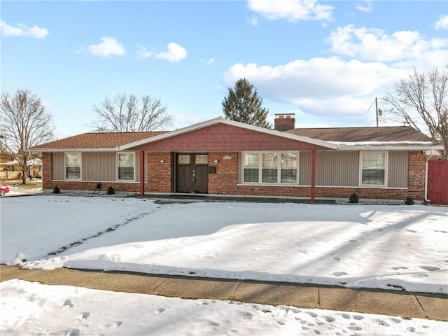 view of ranch-style home