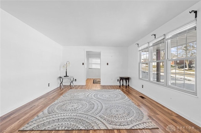 empty room featuring light hardwood / wood-style flooring