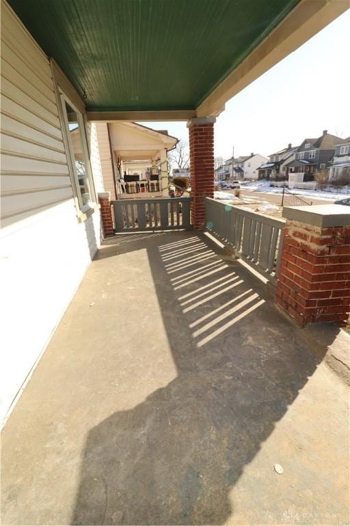 view of patio / terrace featuring covered porch