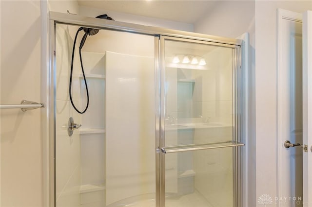 bathroom with walk in shower