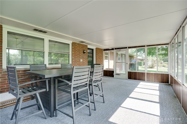 view of sunroom / solarium