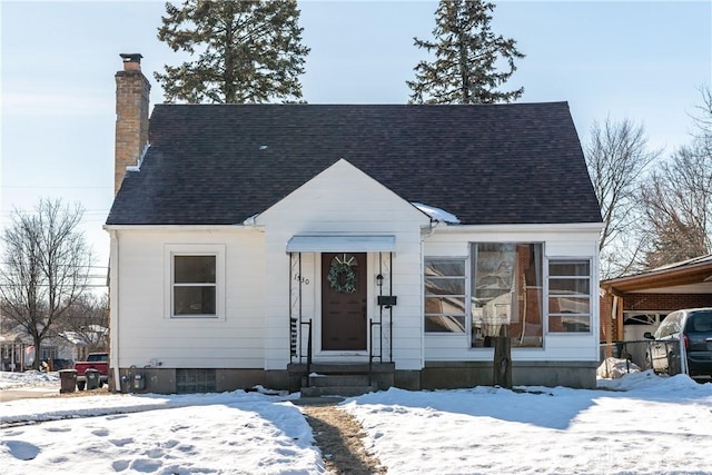 view of bungalow-style house