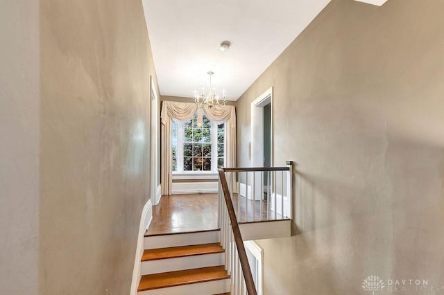 1311 US Route 50, Miami Township, OH 45150 - stairway featuring a chandelier