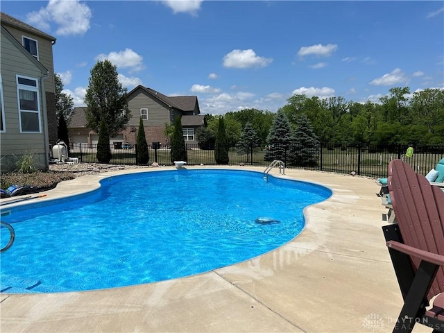 view of pool with a patio