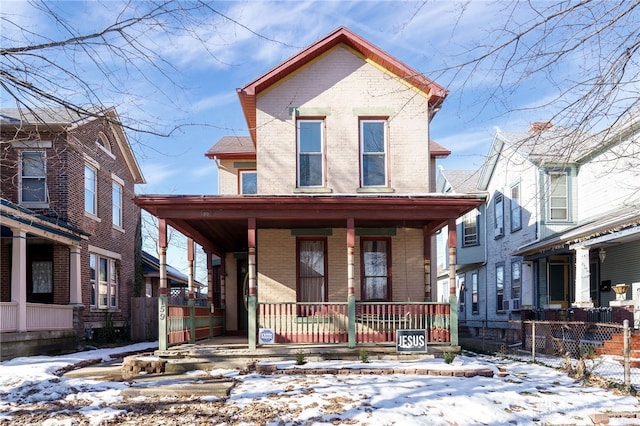 view of front of home featuring a porch