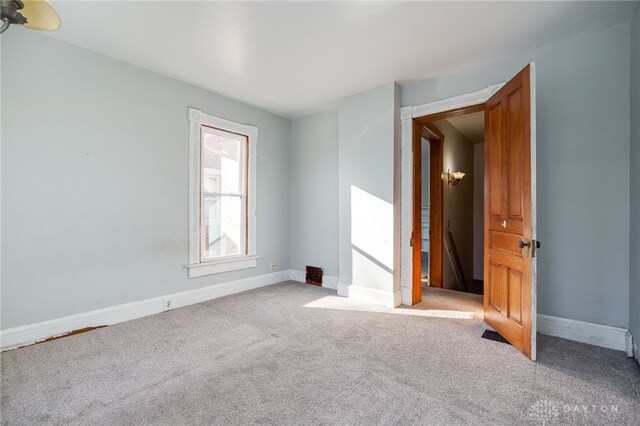 view of carpeted empty room