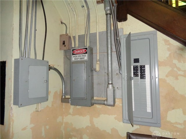 utility room with electric panel